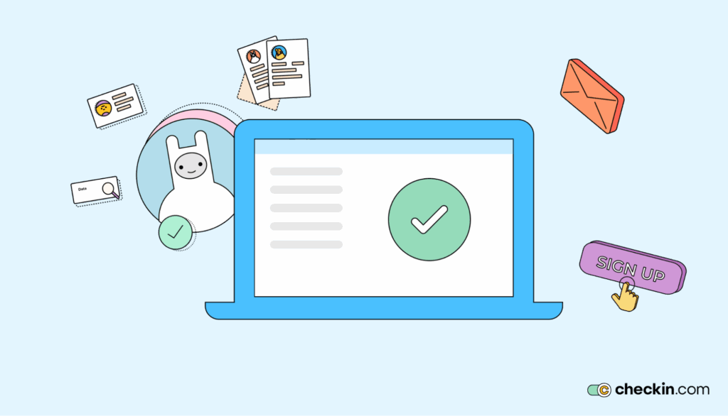 Image of a laptop and mobile using a KYC verification process