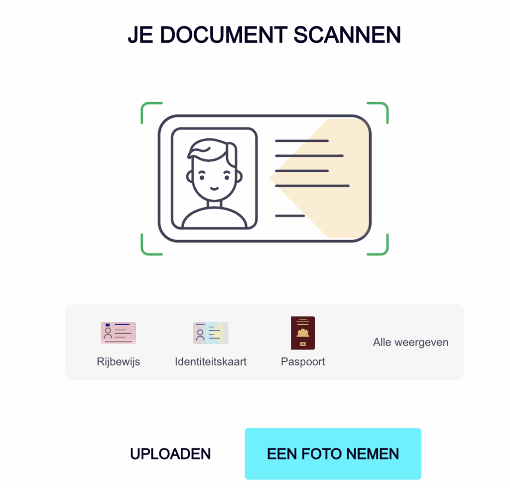 Checkin age assurance on Betcity.nl