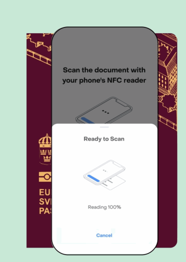 Biometric KYC instruction on Checkin