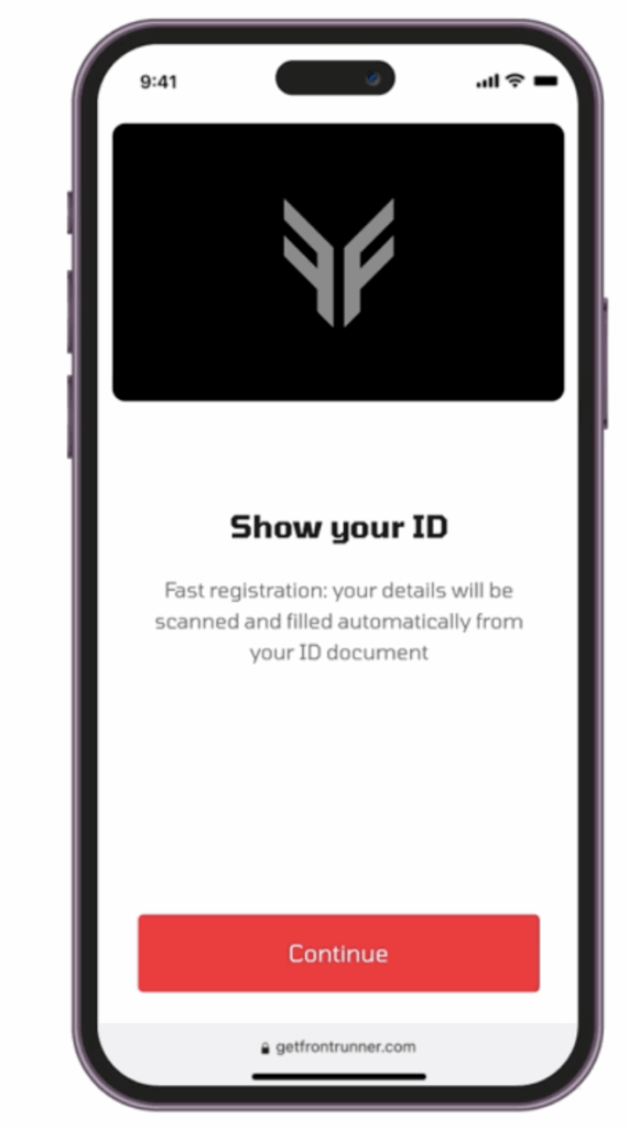 Checkin crypto KYC interface