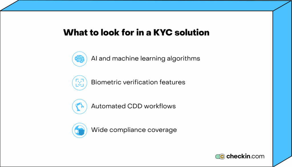 Important KYC solution features